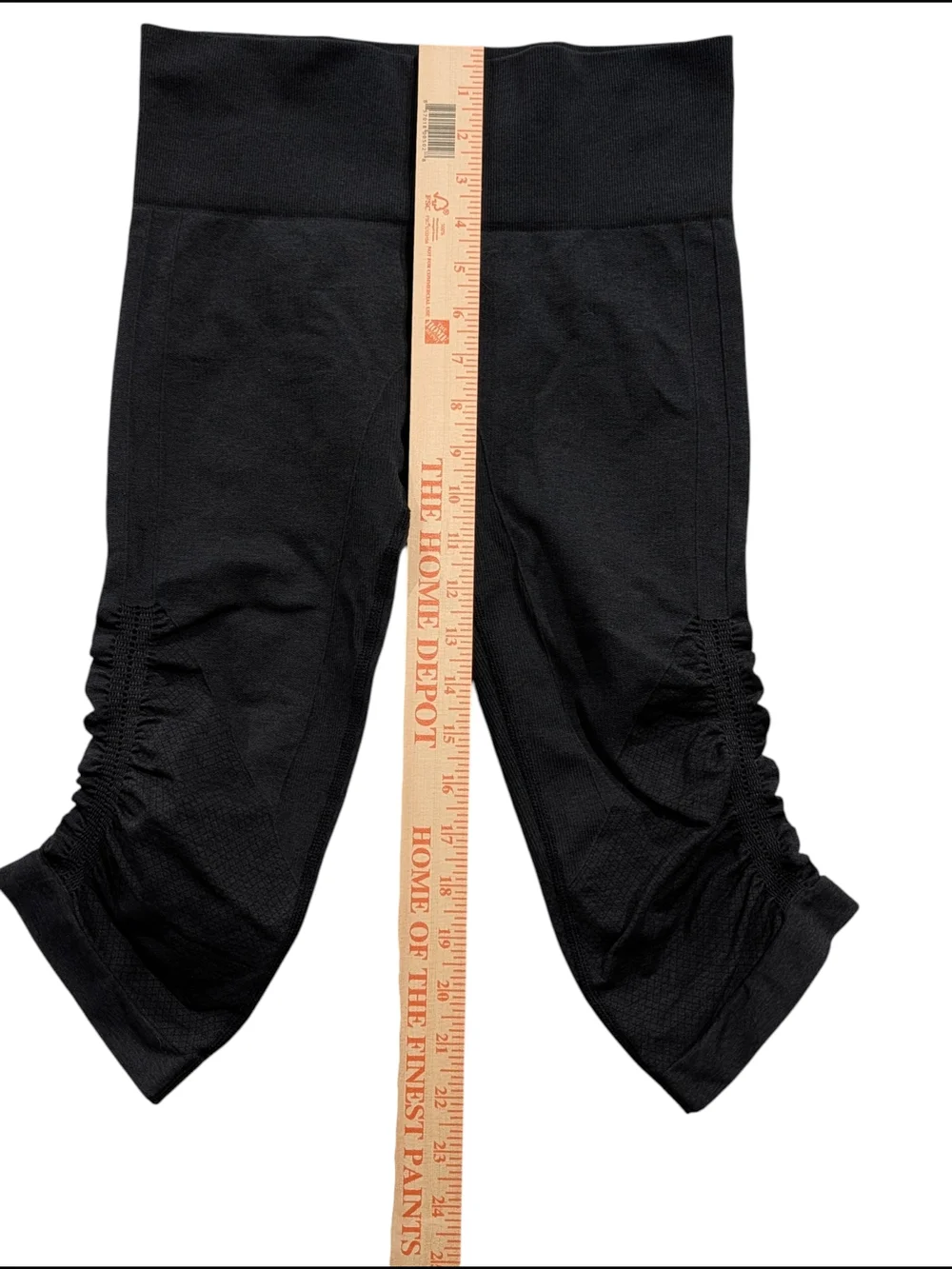Lululemon Ebb to Flow Ruched Crops Black Size 6 Seamless Leggings - Picture 5 of 5